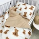 Детское постельное белье 160х80 см с пододеяльником 140х110 см Oh My Kids «Мишки» бежевый - изображение 1