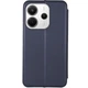 Протиударний шкіряний чохол-книжка Classy для Xiaomi Redmi Note 14 4G Темно-синій - зображення 2