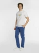 Футболка хлопковая длинная мужская Arber T-Shirt Ff19 F13.03.00.411 2XL Белая с принтом (9100418110009) - изображение 3