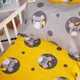 Простирадло MirSon полуторне 150x220 см Kids Time 20-0029 Funny mice бязь (2200009638121) - зображення 1