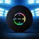 Беспроводная водонепроницаемая Bluetooth колонка для прослушивания музыки в душе / ванной Round Speaker настенный мини динамик с подсветкой и креплением на присоску, черная (104272848) - изображение 2