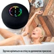 Беспроводная водонепроницаемая Bluetooth колонка для прослушивания музыки в душе / ванной Round Speaker настенный мини динамик с подсветкой и креплением на присоску, черная (104272848) - изображение 3