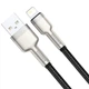 Кабель Baseus Cafule Series Metal Data Cable USB to IP 2.4A 0.25m Black (CALJK-01) - изображение 3