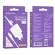 Мережевий зарядний пристрій з кабелем BOROFONE BA81A single port PD20W charger set (C to iP) (EU) White - зображення 2