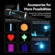 Бездротове накамерне світло Ulanzi Vijim L3 RGB COB Fill Light 5W 800mAh 1/4 для відеозйомки (670EC39C99FF) - зображення 8