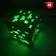 Куб Мйнкрафт LED на акумуляторі Cube Minecraft Смарагдова руда - изображение 1