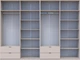 Шкаф для одежды Doros Лукас 4+4 ДСП 320х50х240 см Кашемир (42005128) - изображение 6