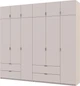 Шкаф для одежды Doros Лукас 3+3 ДСП 255х50х240 см Кашемир (42005112) - изображение 3