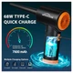 Компресор повітряний WHATOOK 7600 mAh - 3 швидкості, 60000 об/хв, з LED підсвіткою, багаторазовий для чистки ПК, ноутбуків та офісної техніки - зображення 2