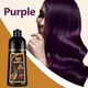 Фарбуючий шампунь для волосся MEIDU 3 в 1 фіолетовий 500 мл Purple - зображення 3