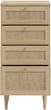 Комод Frisco CALASETTA 504x1089x414 Дуб елегант/Техноротанг 4ш (23413-CQSK311) - изображение 4