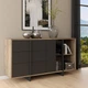 Комод Frisco левый JOKKAZ 1596x857x420 Дуб Флагстафф/Чорний 1д3ш (23254-JKZK221L) - изображение 4