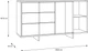 Комод Frisco левый JOKKAZ 1596x857x420 Дуб Флагстафф/Чорний 1д3ш (23254-JKZK221L) - изображение 7