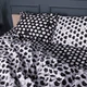 Комплект постельного белья MirSon Полуторный Евро 160х220 см 17-0673 Monochrome Meows Бязь (2200010184556) - изображение 2