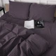 Комплект постельного белья MirSon King Size 220 x 240 17-0603 Stripe Violet Бязь (2200008051334) - изображение 5