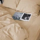 Комплект постельного белья MirSon King Size 220 x 240 17-0602 Stripe Creamy Бязь (2200008050337) - изображение 6