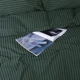 Комплект постельного белья MirSon семейный 160x220 см х 2 шт 17-0612 Stripe Emerald Ranforce Elite (2200008201517) - изображение 7