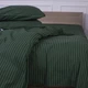 Простынь на резинке MirSon 80x200 см Ranforce Elite 17-0612 Stripe Emerald (2200008201302) - изображение 3