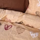 Комплект постельного белья Mirson Полуторный Евро 160х220 см Ranforce Elite 17-0705 Toffee Hearts (2200010620009) - изображение 3