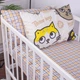 Простынь на резинке MirSon Бязь Kids Time 18-0007 Cool Cat высота 25 см 90х190 см (2200007002597) - изображение 1