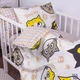 Простынь на резинке MirSon Бязь Kids Time 18-0007 Cool Cat высота 25 см 90х190 см (2200007002597) - изображение 4