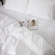 Простынь на резинке MirSon двуспальная 140x200+25 см Stripe 17-0605 White Бязь (2200008053246) - изображение 4