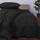 Простирадло на резинці MirSon 200x200 см Ranforce Elite 17-0611 Stripe Black (2200008200367) - зображення 3