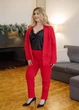 Классический костюм тройка 4417245 Красный 48-50 - изображение 2