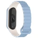 Ремешок Dual-color Magnetic для Xiaomi Mi Band 9/8 Lilac Blue / White - изображение 3