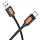 Міцний дата кабель Borofone BX114 Structure USB to Type-C 3A (1m) Black - зображення 2