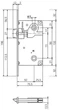 Замок AGB Centro WC18/90/50 Матовый Хром (B01013.50.34) - изображение 2