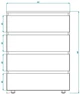 Комод DC Steve 702x400x909 мм Графитовый/Дуб Крафт Белый (DC153533) - изображение 2