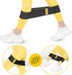Резинка для фитнеса и спорта из ткани 4FIZJO Hip Band 10-15 кг Black/Yellow (P-5907739310309) - изображение 5