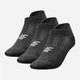 Набор женских носков коротких 4F Socks Cas F194 4FAW23USOCF194-20S 39-42 3 пары Черный (5904698391189) - изображение 1
