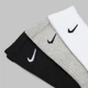 Набор женских носков высоких хлопковых Nike U Nk V Cush Crew Value SX4508-965 38-42 3 пары Черный/Белый (685068095467) - изображение 6