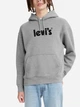 Худи утепленное оверсайз мужское Levi`s 707672272 2XL Серое (1159829581) - изображение 1