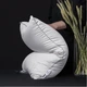 Подушка MirSon №1015 Silver Cloud хлопок низкий 50x70 см (2200010362954) - изображение 6
