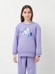 Детский спортивный костюм (свитшот + штаны) для девочки Adidas Lk Dy Ls Jog JD4561 98-104 см Светло-фиолетовый (4067905725670) - изображение 3