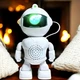 Ночник-проектор астронавт с подсветкой Robot Xl-8І9 робот-космонавт с колонкой Bluetooth и пультом дистанционного управления - изображение 1
