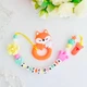 Подарочный набор для девочки с именной игрушкой грызунком Лисичка оранжевая на рождение, выписку, крестины - изображение 4