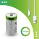 2 Батарейки аккумуляторные CR2 с USB TYPE-C 300mAh Smartoools 3.7V + кабель (Блистер) (16223-2) - изображение 5