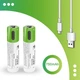 2 Аккумуляторные батарейки 10440 с USB TYPE-C 750mAh Smartoools 3.7V + кабель (Блистер) (16225-2) - изображение 2