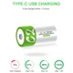 Аккумуляторные батареи Тип C R14/LR14 с Type-C 1.5V Li-Ion 5000mWh Smart (2 шт + кабель) (162210-2) - изображение 6