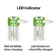 Аккумуляторные батареи Тип C R14/LR14 с Type-C 1.5V Li-Ion 5000mWh Smart (2 шт + кабель) (162210-2) - изображение 4