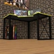 Геймерський стіл Rasin LOFT-20 Чорний+Жовтий 120х120 Тіса меблі - зображення 3