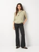 Рубашка женская Zara 2829/481 M Оливковая (02829481505037) - изображение 3