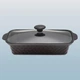 Мармит Kamille из керамики прямоугольный 30,5 см x 17,5 см x 6 см 1,1 л с подставкой (черный) - изображение 10