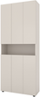 Шкаф Metkas Home B001 900 х 350 х 2130 мм ЛДСП Кашемир (MB001-K) - изображение 1