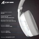 Беспроводная геймерская (Bluetooth + 2,4G) гарнитура Attack Shark L80 White - изображение 6