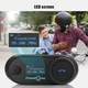 Bluetooth-мотогарнитура для шлема FreedConn T-Com SC дисплей, радио, интерком 1000 м - изображение 4